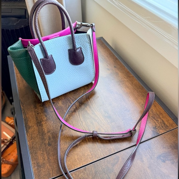 Coach Cashin Carry Mini Colourblock Pebble Leather Crossbody-Practically Perfect - Picture 4 of 11